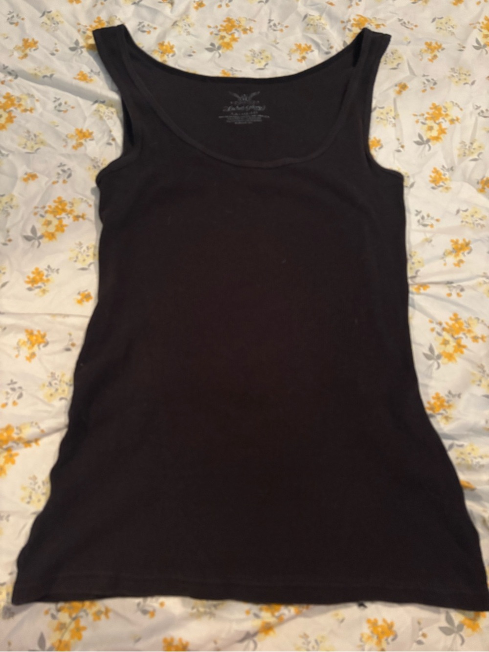Faded Glory Black Scoop Neck Tank Top